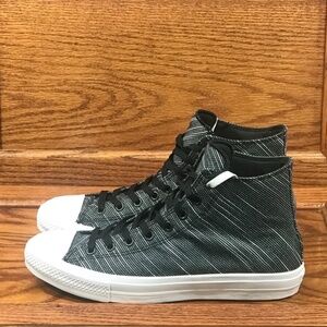 Converse CTAS II Hi Black‎ White Shoes